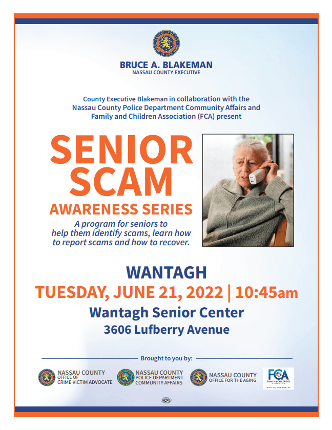 Senior Scam Wantagh June 2022 Opens in new window