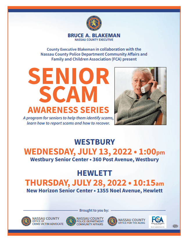 Senior Scam ALL July Opens in new window