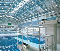 View of Aquatic Center from the diving board
