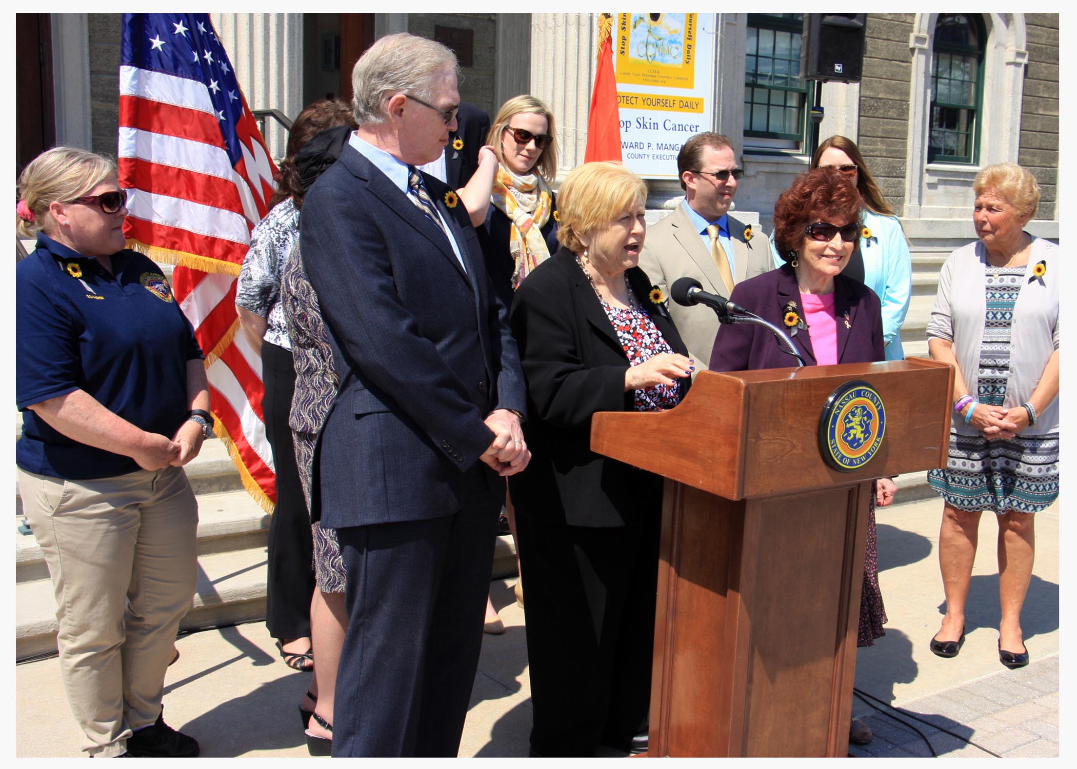 Legislator Jacobs speaking at Monday’s press conference
