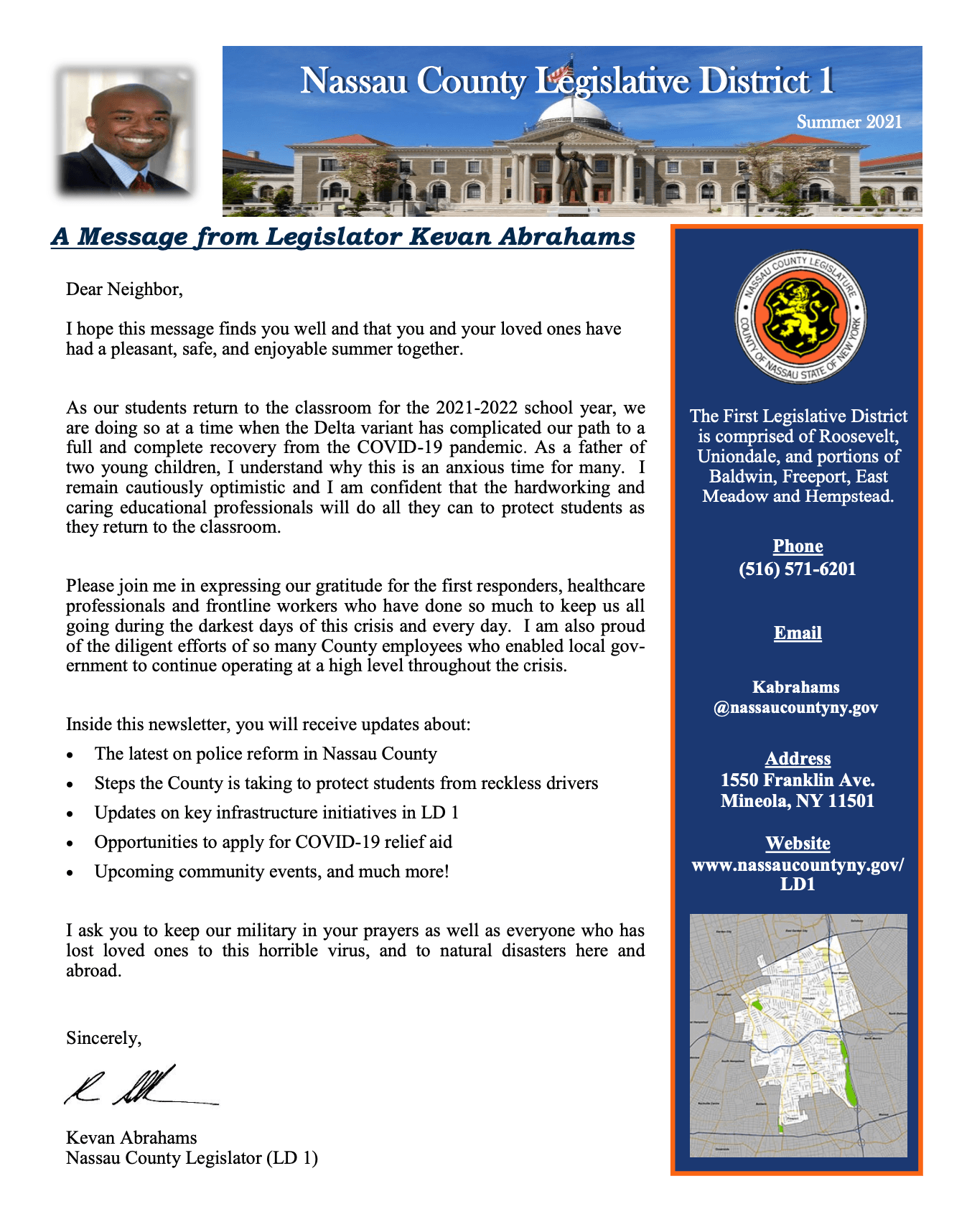Legislator Abrahams page 1