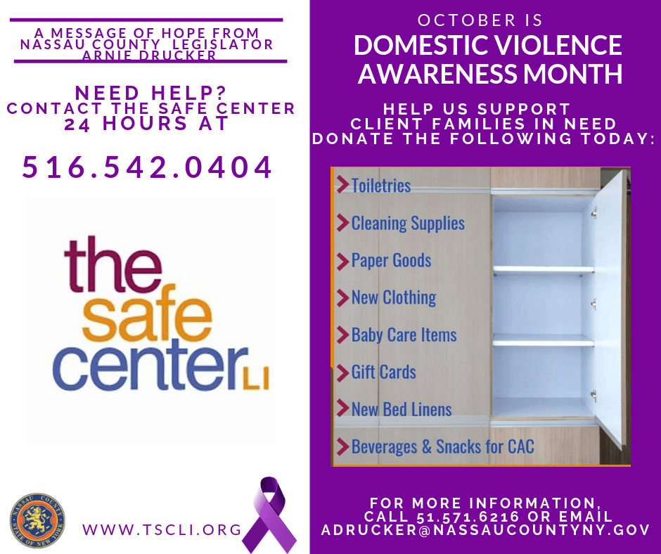 The Safe Center LI October 2019 Collection Flyer