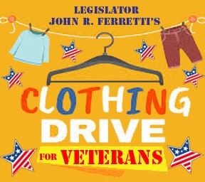 LEGISLATOR FERRETTISCLOTHING DRIVE FOR VETERANS