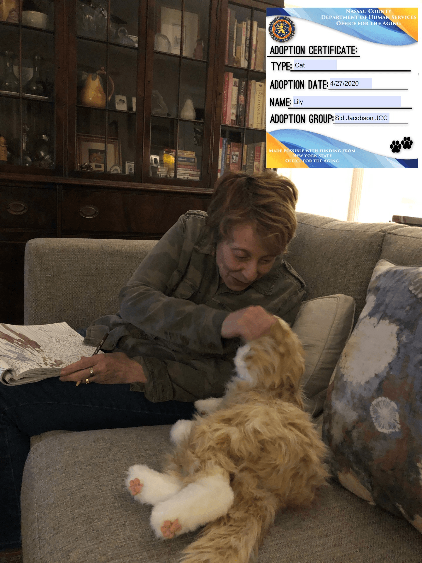 Animatronic Pets with Seniors During Pandemic 3
