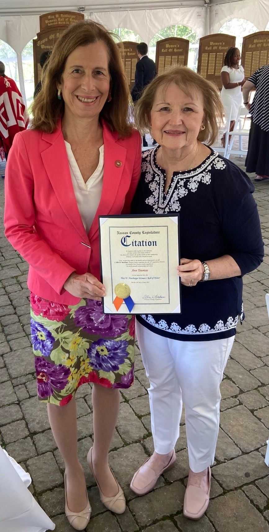 Legislator Birnbaum - Womens Roll of Honor 1
