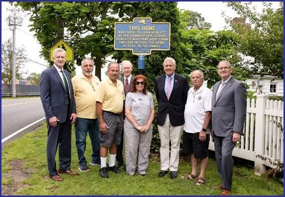 RESTORED HISTORIC MARKER DEBUTS            AT HEWLETT HOUSE