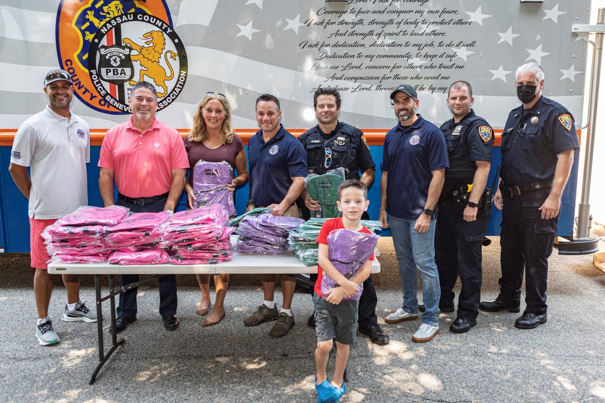 DeRiggi-Whitton - Glen Cove Backpack Event - Nassau and Glen Cove PBAs