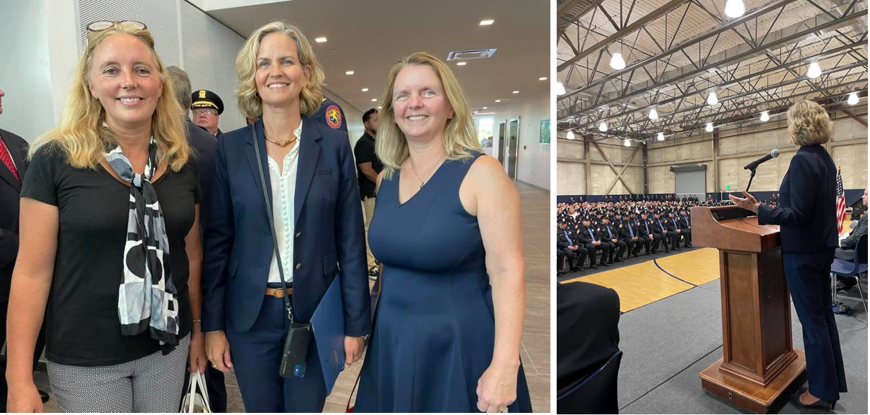 Legislator DeRiggi-Whitton Attends PD Graduation Ceremony
