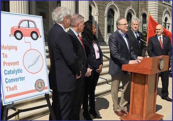 NASSAU COUNTY LEGISLATURE INTRODUCES LAW TO COMBAT THEFT OF VEHICLE CATALYTIC CONVERTERS