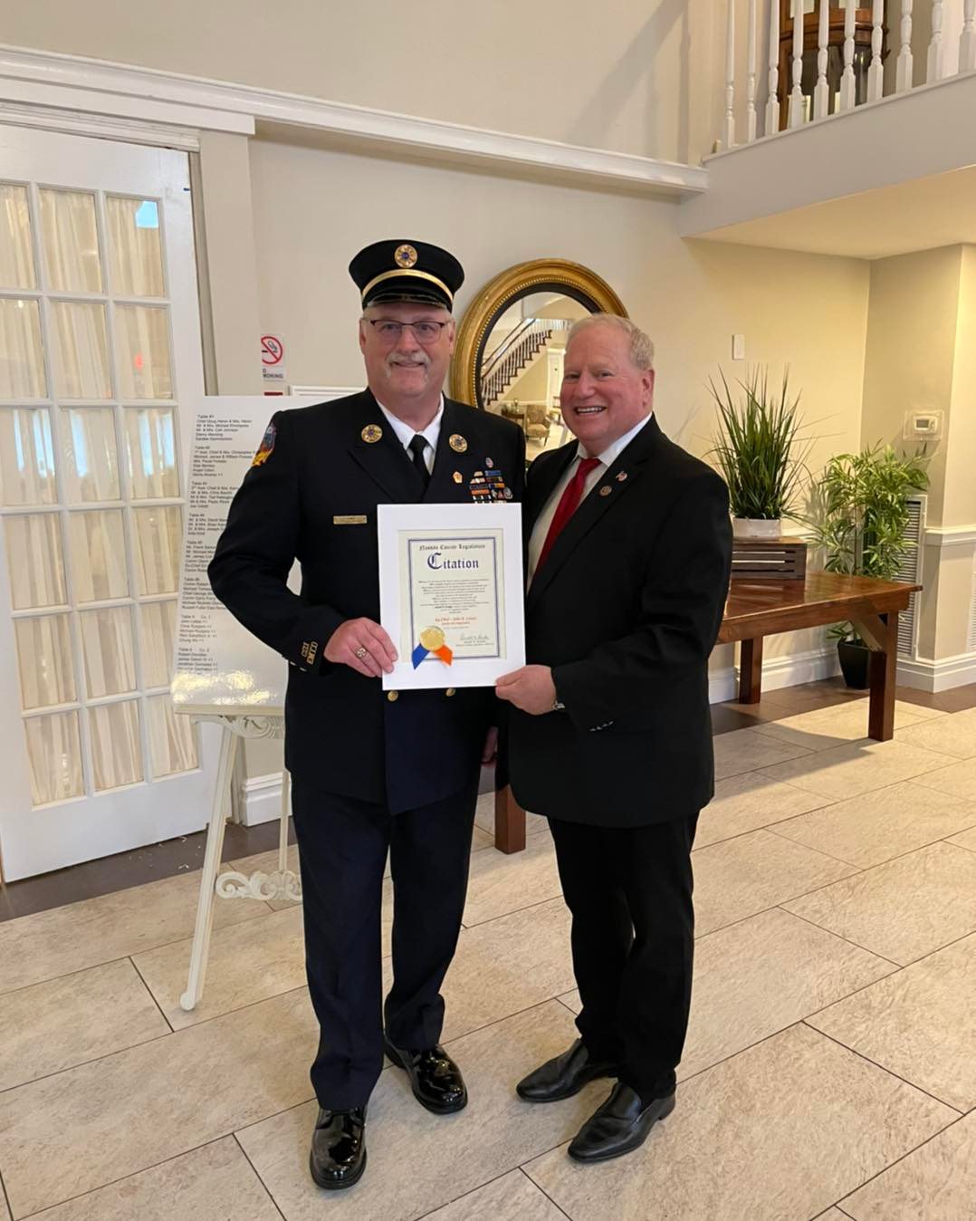 Legislator Drucker - Jericho FD Installation