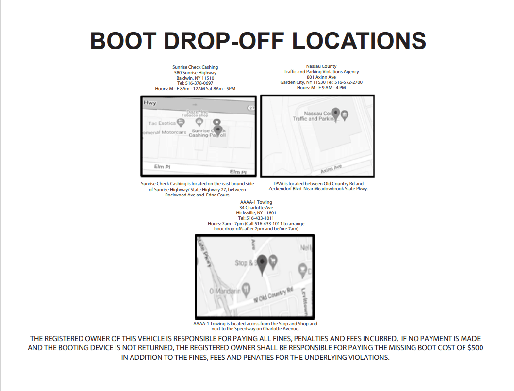 Drop off