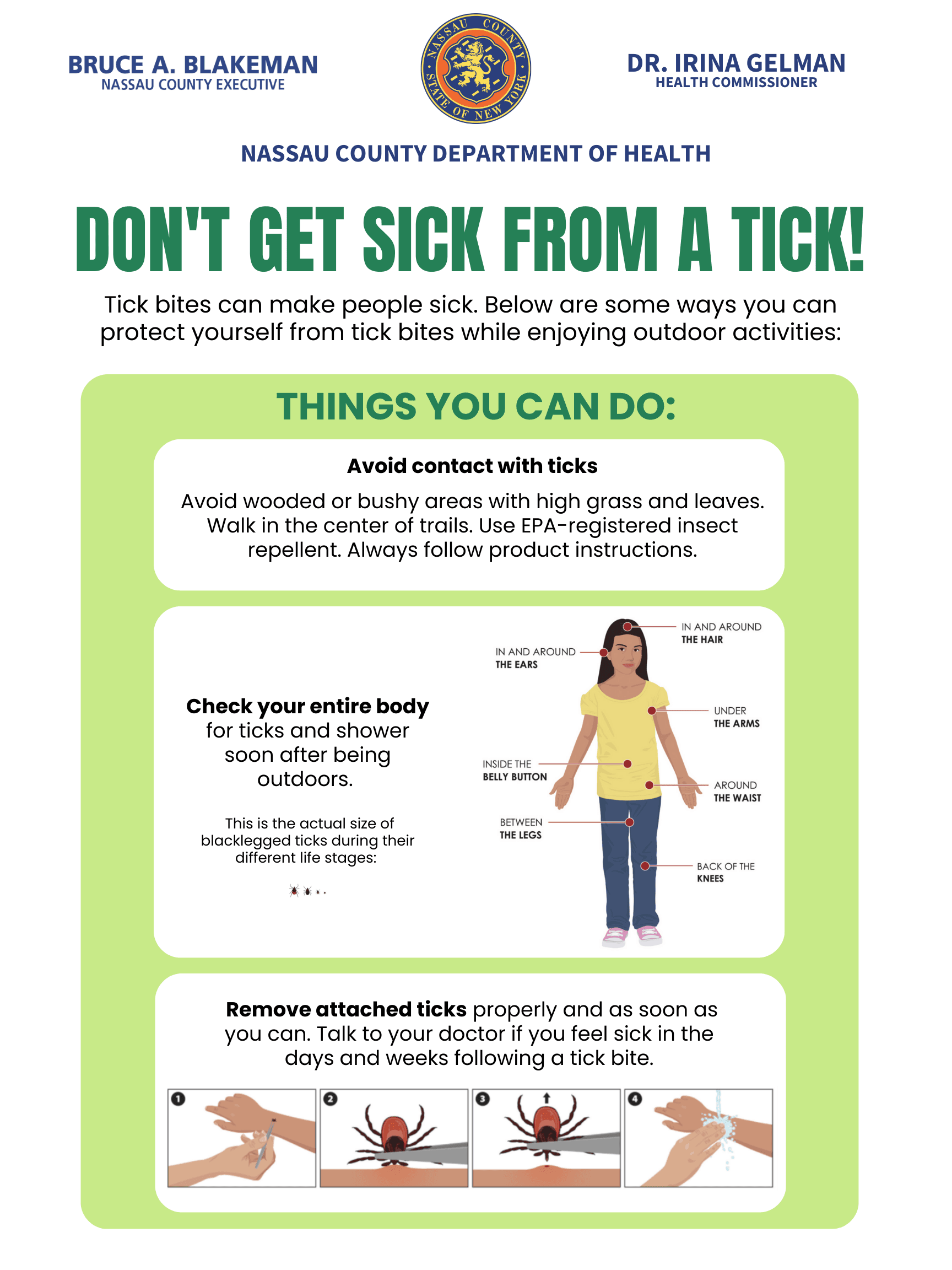 Dont get sick from a tick PNG