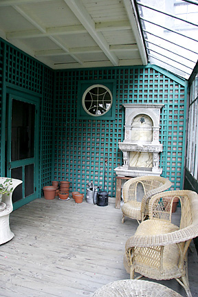 Wincker furniture on closed patio