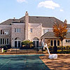 Exterior of large brick home