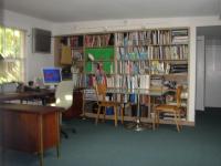 Office with bookshelf