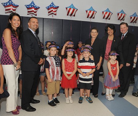 County Clerk Attends Flag Day Ceremony At Abbey Lane School
