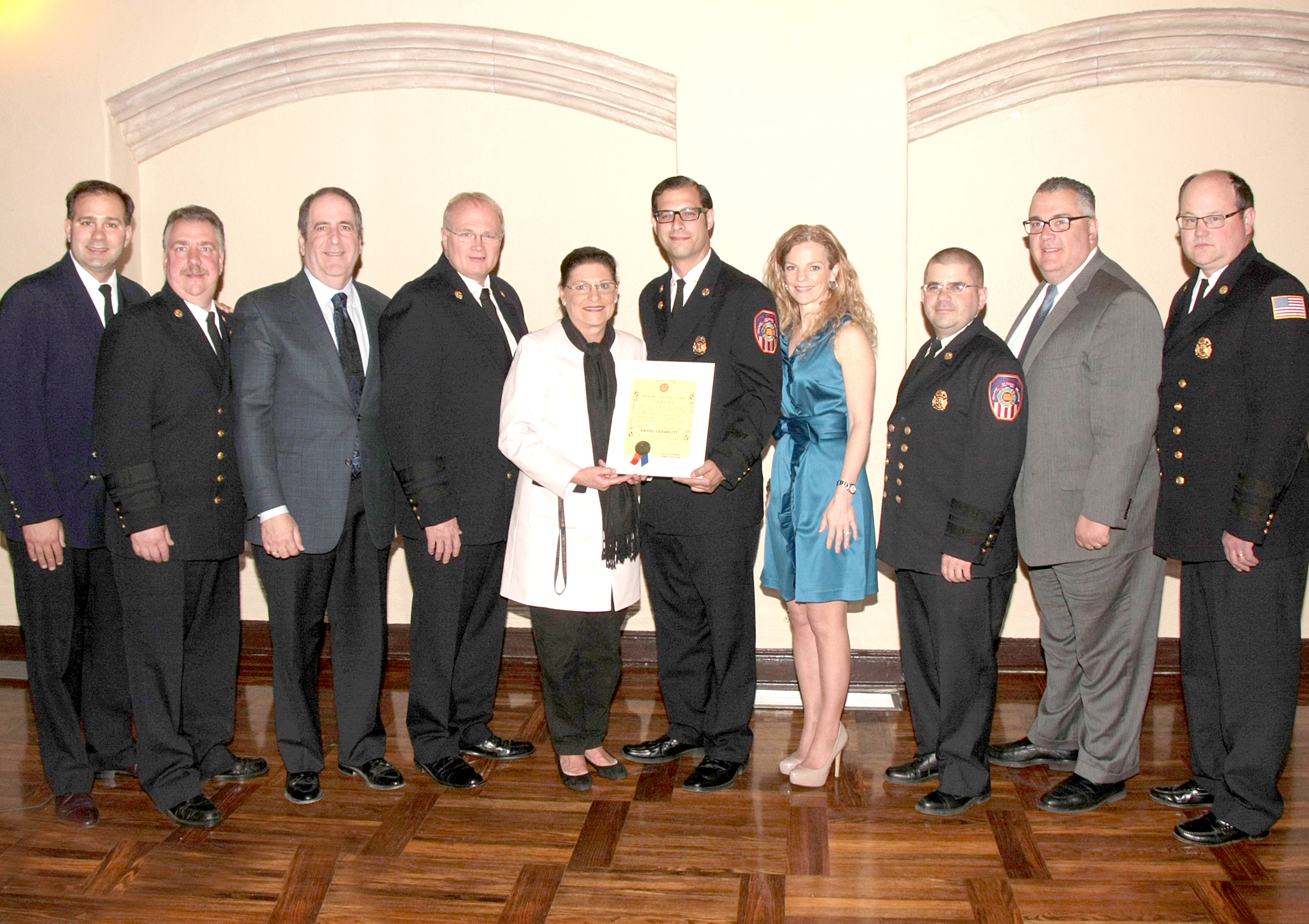 The East Williston Fire Department recently held their 126th Annual Installation of Officers and Dinner Dance.  