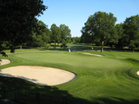 Hole 8 green and bunker
